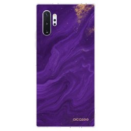 Átlátszó szilikon tok az alábbi mobiltelefonokra Samsung Galaxy Note 10+ N975F - Purple