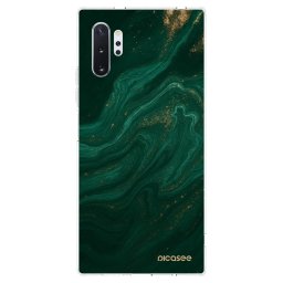 Átlátszó szilikon tok az alábbi mobiltelefonokra Samsung Galaxy Note 10+ N975F - Green