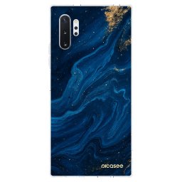 Átlátszó szilikon tok az alábbi mobiltelefonokra Samsung Galaxy Note 10+ N975F - Blue