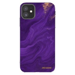 Átlátszó szilikon tok az alábbi mobiltelefonokra Apple iPhone 11 - Purple