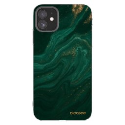 Átlátszó szilikon tok az alábbi mobiltelefonokra Apple iPhone 11 - Green