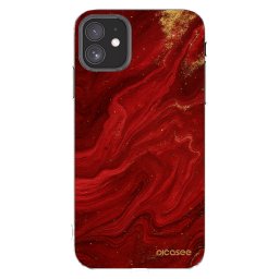 Átlátszó szilikon tok az alábbi mobiltelefonokra Apple iPhone 11 - Red