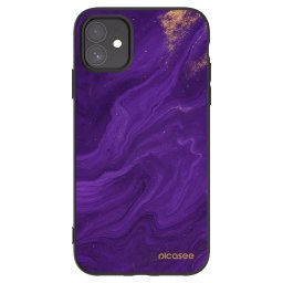 Fekete szilikon tok az alábbi mobiltelefonokra Apple iPhone 11 - Purple