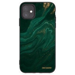 Fekete szilikon tok az alábbi mobiltelefonokra Apple iPhone 11 - Green