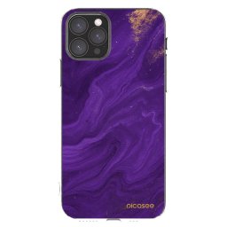 Átlátszó szilikon tok az alábbi mobiltelefonokra Apple iPhone 11 Pro - Purple
