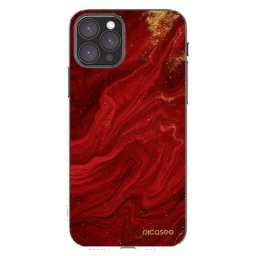 Átlátszó szilikon tok az alábbi mobiltelefonokra Apple iPhone 11 Pro - Red