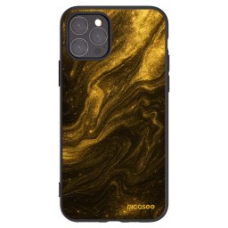 Fekete szilikon tok az alábbi mobiltelefonokra Apple iPhone 11 Pro - Black