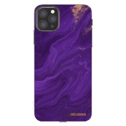 Átlátszó szilikon tok az alábbi mobiltelefonokra Apple iPhone 11 Pro Max - Purple