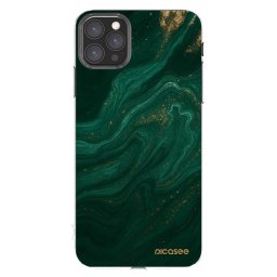 Átlátszó szilikon tok az alábbi mobiltelefonokra Apple iPhone 11 Pro Max - Green