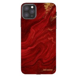 Átlátszó szilikon tok az alábbi mobiltelefonokra Apple iPhone 11 Pro Max - Red