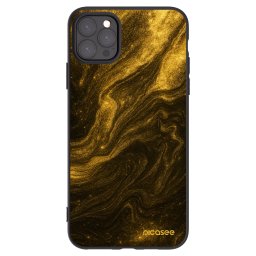 Fekete szilikon tok az alábbi mobiltelefonokra Apple iPhone 11 Pro Max - Black