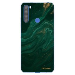 Átlátszó szilikon tok az alábbi mobiltelefonokra Xiaomi Redmi Note 8T - Green