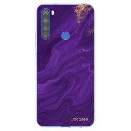 Átlátszó szilikon tok az alábbi mobiltelefonokra Xiaomi Redmi Note 8T - Purple