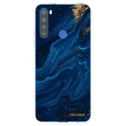 Átlátszó szilikon tok az alábbi mobiltelefonokra Xiaomi Redmi Note 8T - Blue