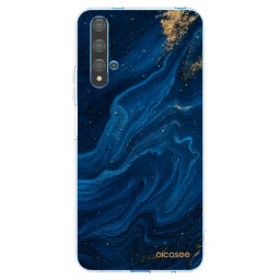 Átlátszó szilikon tok az alábbi mobiltelefonokra Huawei Nova 5T - Blue