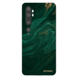 Átlátszó szilikon tok az alábbi mobiltelefonokra Xiaomi Mi Note 10 (Pro) - Green
