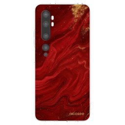 Átlátszó szilikon tok az alábbi mobiltelefonokra Xiaomi Mi Note 10 (Pro) - Red
