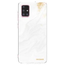Átlátszó szilikon tok az alábbi mobiltelefonokra Samsung Galaxy A71 A715F - White