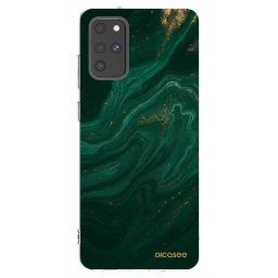 Átlátszó szilikon tok az alábbi mobiltelefonokra Samsung Galaxy S20+ G985F - Green