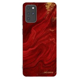 Átlátszó szilikon tok az alábbi mobiltelefonokra Samsung Galaxy S20+ G985F - Red
