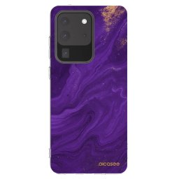 Átlátszó szilikon tok az alábbi mobiltelefonokra Samsung Galaxy S20 Ultra 5G G988F - Purple