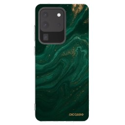 Átlátszó szilikon tok az alábbi mobiltelefonokra Samsung Galaxy S20 Ultra 5G G988F - Green