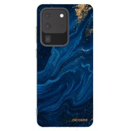 Átlátszó szilikon tok az alábbi mobiltelefonokra Samsung Galaxy S20 Ultra 5G G988F - Blue
