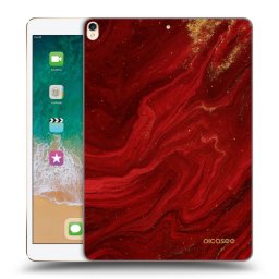 Átlátszó szilikon tok az alábbi táblagépre Apple iPad Pro 10.5" 2017 (2. gen) - Red