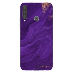 Átlátszó szilikon tok az alábbi mobiltelefonokra Huawei P40 Lite E - Purple