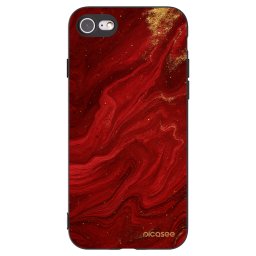 Fekete szilikon tok az alábbi mobiltelefonokra Apple iPhone SE 2020 - Red