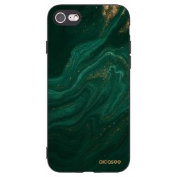 Fekete szilikon tok az alábbi mobiltelefonokra Apple iPhone SE 2020 - Green