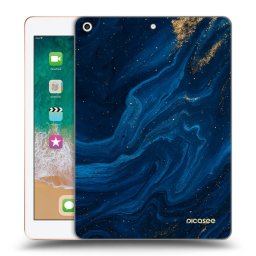 Átlátszó szilikon tok az alábbi táblagépre Apple iPad 9.7" 2018 (6. gen) - Blue