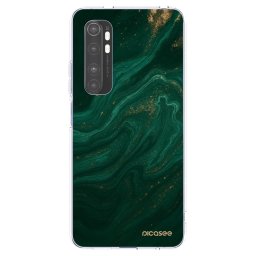 Átlátszó szilikon tok az alábbi mobiltelefonokra Xiaomi Mi Note 10 Lite - Green