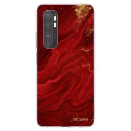 Átlátszó szilikon tok az alábbi mobiltelefonokra Xiaomi Mi Note 10 Lite - Red