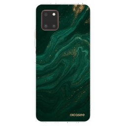 Átlátszó szilikon tok az alábbi mobiltelefonokra Samsung Galaxy Note 10 Lite N770F - Green