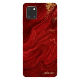 Átlátszó szilikon tok az alábbi mobiltelefonokra Samsung Galaxy Note 10 Lite N770F - Red