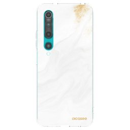 Átlátszó szilikon tok az alábbi mobiltelefonokra Xiaomi Mi 10 - White