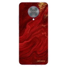 Átlátszó szilikon tok az alábbi mobiltelefonokra Xiaomi Poco F2 Pro - Red