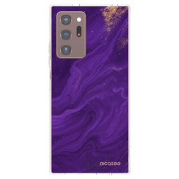 Silikonový průhledný obal pro Samsung Galaxy Note 20 Ultra - Fialová