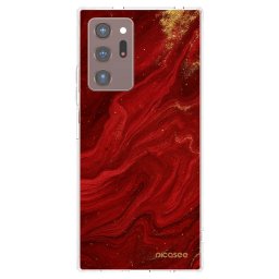 Silikonový průhledný obal pro Samsung Galaxy Note 20 Ultra - Červená