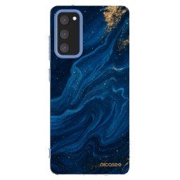 Átlátszó szilikon tok az alábbi mobiltelefonokra Samsung Galaxy S20 FE - Blue