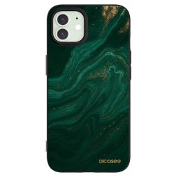 Fekete szilikon tok az alábbi mobiltelefonokra Apple iPhone 12 - Green