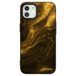 Fekete szilikon tok az alábbi mobiltelefonokra Apple iPhone 12 - Black