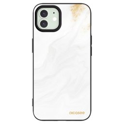 Fekete szilikon tok az alábbi mobiltelefonokra Apple iPhone 12 - White