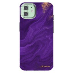 Átlátszó szilikon tok az alábbi mobiltelefonokra Apple iPhone 12 - Purple