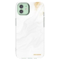 Átlátszó szilikon tok az alábbi mobiltelefonokra Apple iPhone 12 - White