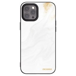 Fekete szilikon tok az alábbi mobiltelefonokra Apple iPhone 12 Pro Max - White