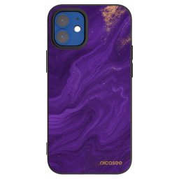 Fekete szilikon tok az alábbi mobiltelefonokra Apple iPhone 12 mini - Purple
