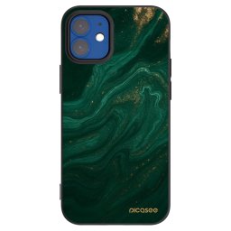 Fekete szilikon tok az alábbi mobiltelefonokra Apple iPhone 12 mini - Green