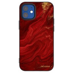 Fekete szilikon tok az alábbi mobiltelefonokra Apple iPhone 12 mini - Red
